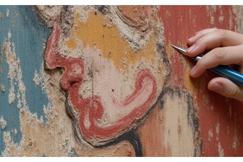 Illustration d'une fresque ancienne restaurée avec nos pigments naturels